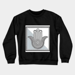 Hamsa Mandala Crewneck Sweatshirt